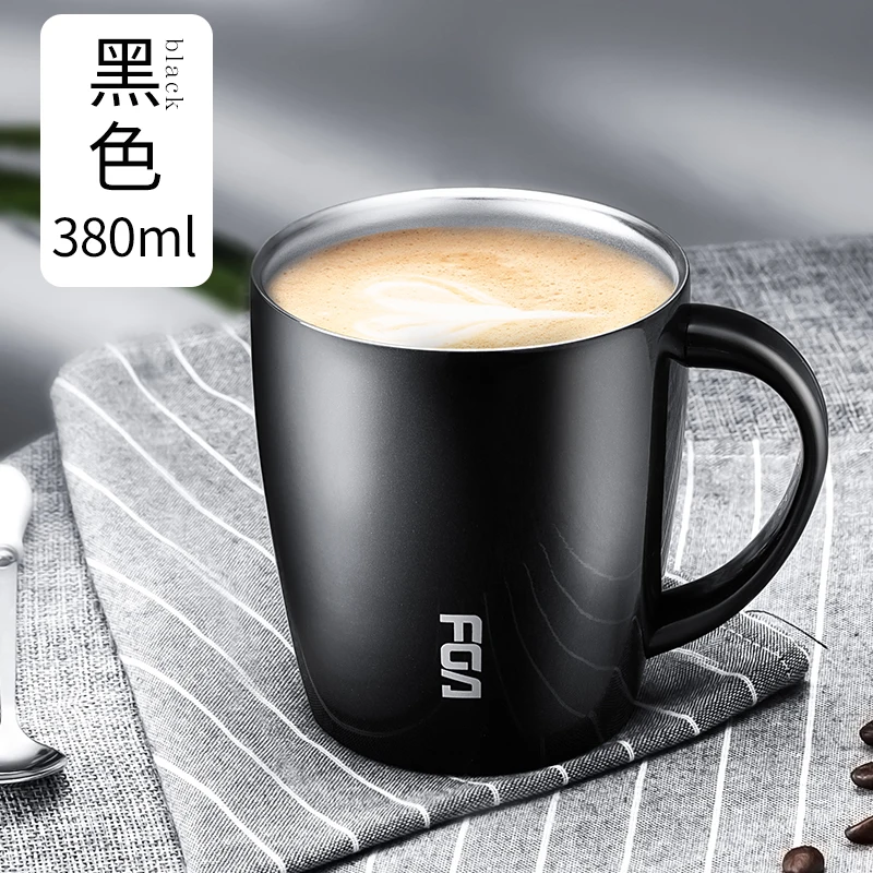 Европейская черная кружка кофейная чашка Латте стеклянная многоразовая теплая