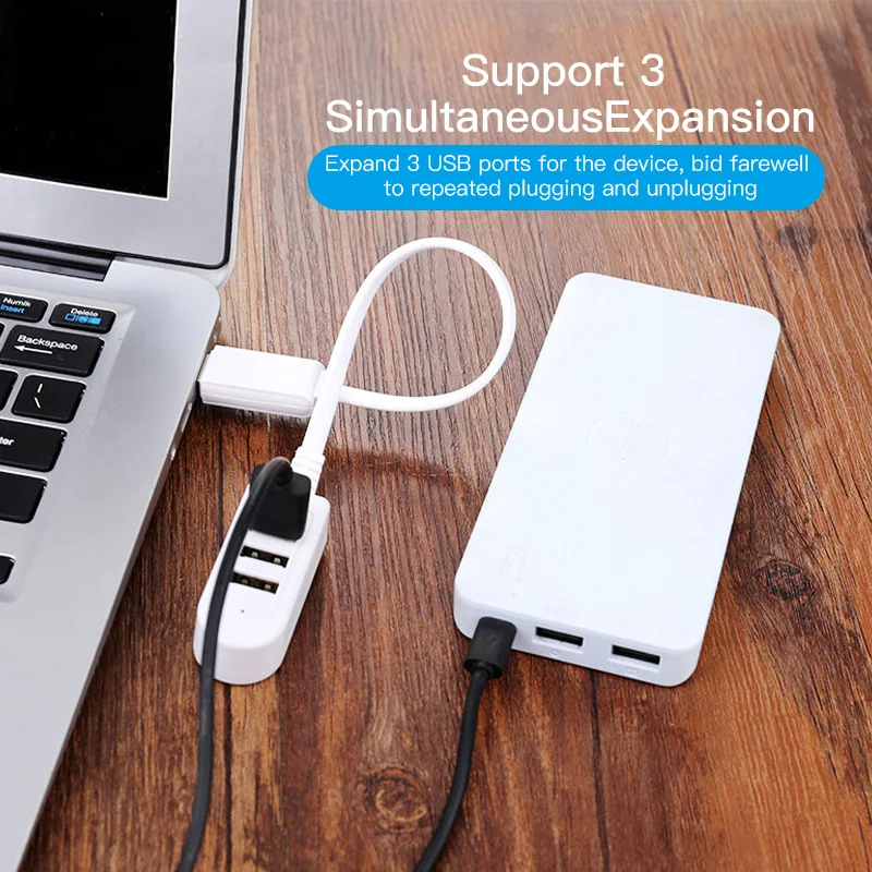 Mini USB Hub 3 Port Split Cable Notebook Laptop Extend 2.0 Data 0.3m 1.2m Charging Adapter For Samsung | Компьютеры и офис