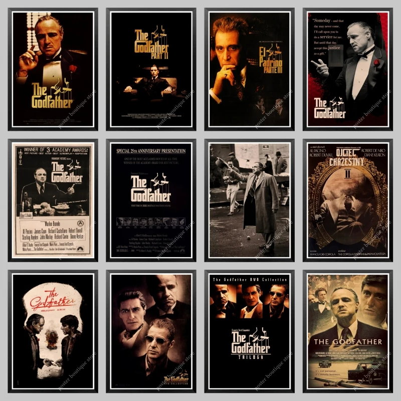 Постер классической пленки крестного отца украшение для дома и бара винтажный