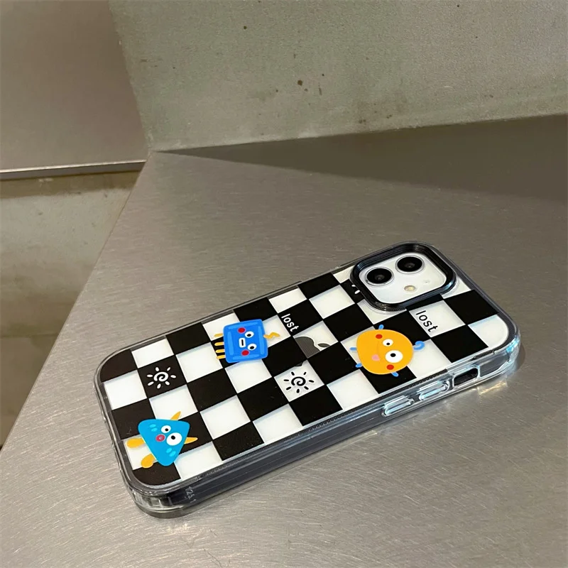 Чехол для телефона в клетку iPhone 11 12 Pro Max XR XS | Мобильные телефоны и аксессуары
