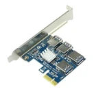 Новый 4-портовый адаптер для майнинга USB 3,0, PCIe преобразователь PCI-E в PCI-E, адаптер PCI-Express, слот 4x 8x 16x для майнеров BTC