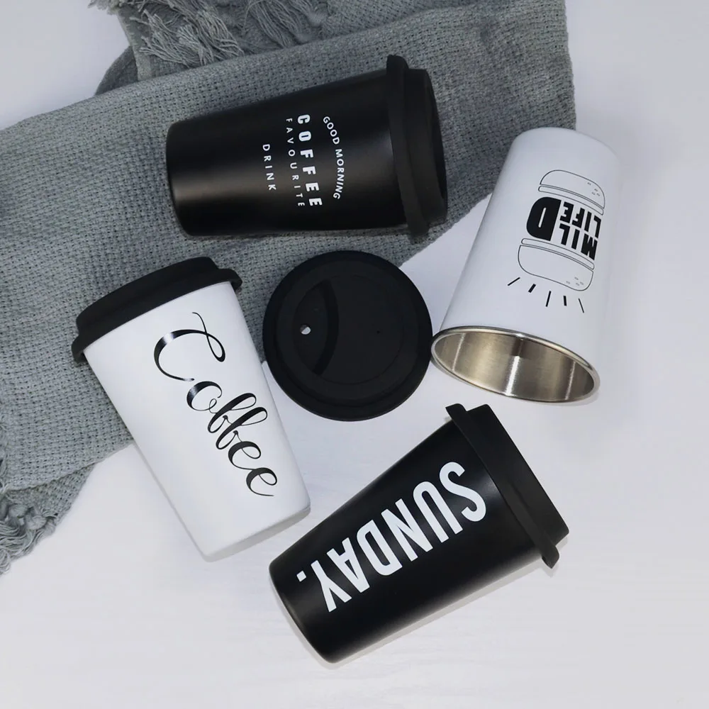 Кружки из нержавеющей стали с соломенной крышкой чашка рукавом молочный кофе