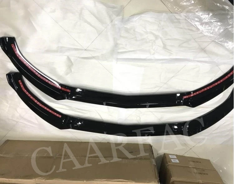 C Класс углеродного волокна/ABS передний бампер спойлер для Mercedes Benz W205 C43 AMG C200 C300 не