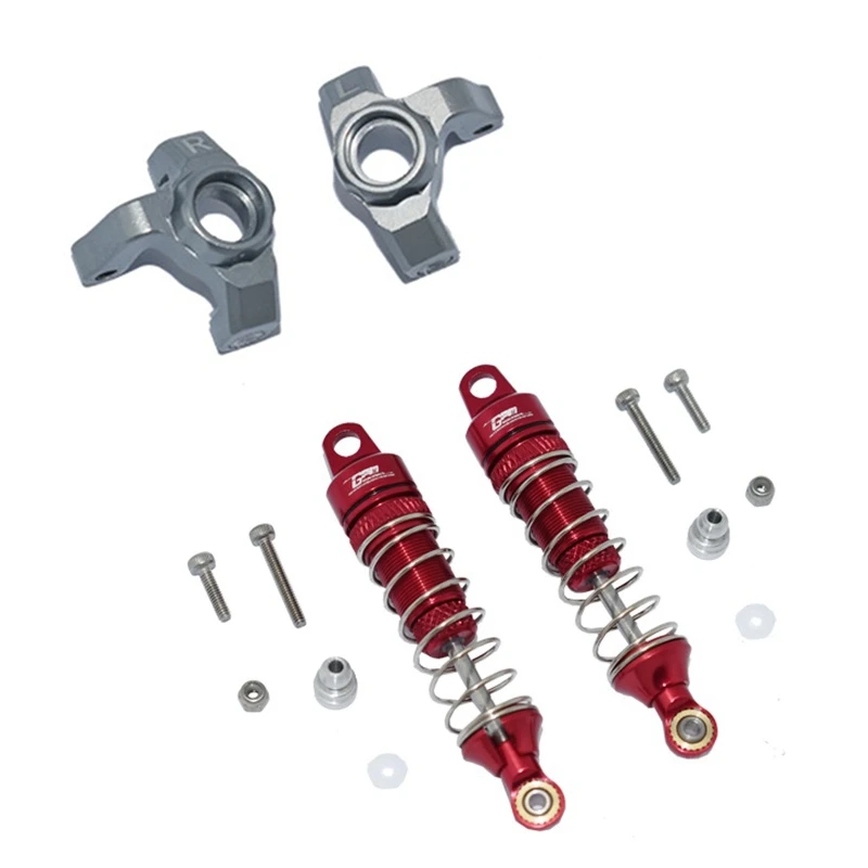 

Metal Front Steering Cup Knuckle With Metal Rear Shock Absorbers Damper