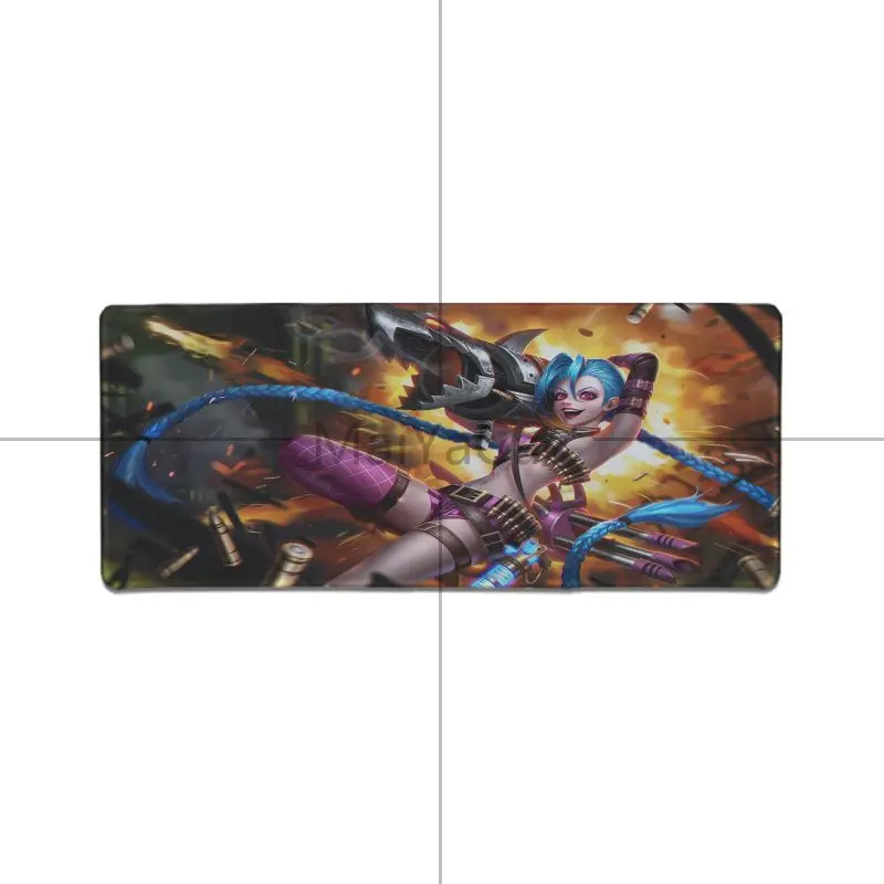 

Maiyaca League Of Legends Jinx Mouse Mat Pad Gaming Mouse Pad Lockedge Mouse Mat For Laptop Keyboard Speed Control mat Desk mat