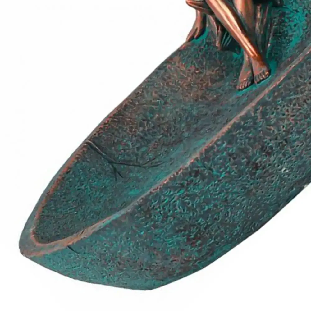 

Bird Feeder Exquisite Vintage Resin Unique Garden Feeder Statue for Home