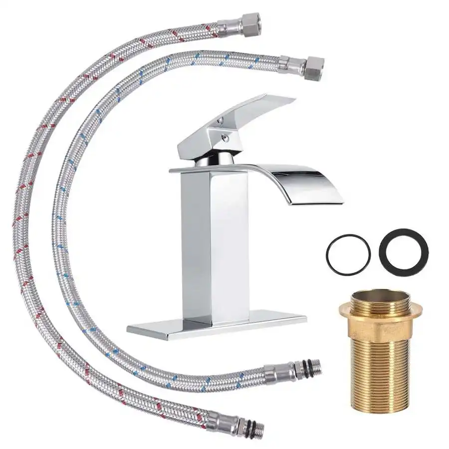 Кран для раковины 3/8 Стандартный Широкий носик с одним отверстием латунный