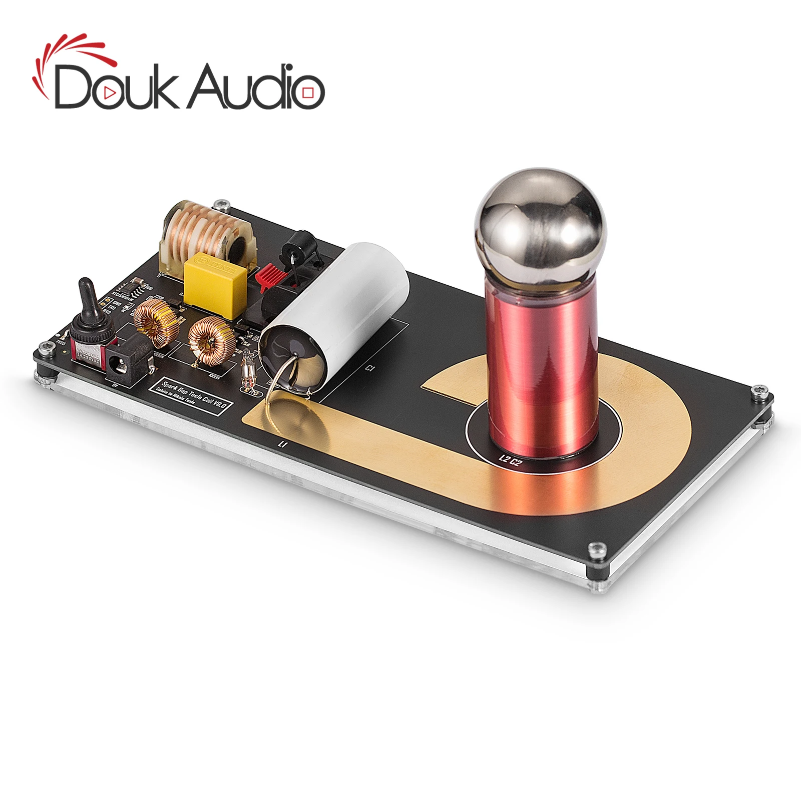 Вспышка для наушников Douk искровая катушка Тесла сенсорная искусственный