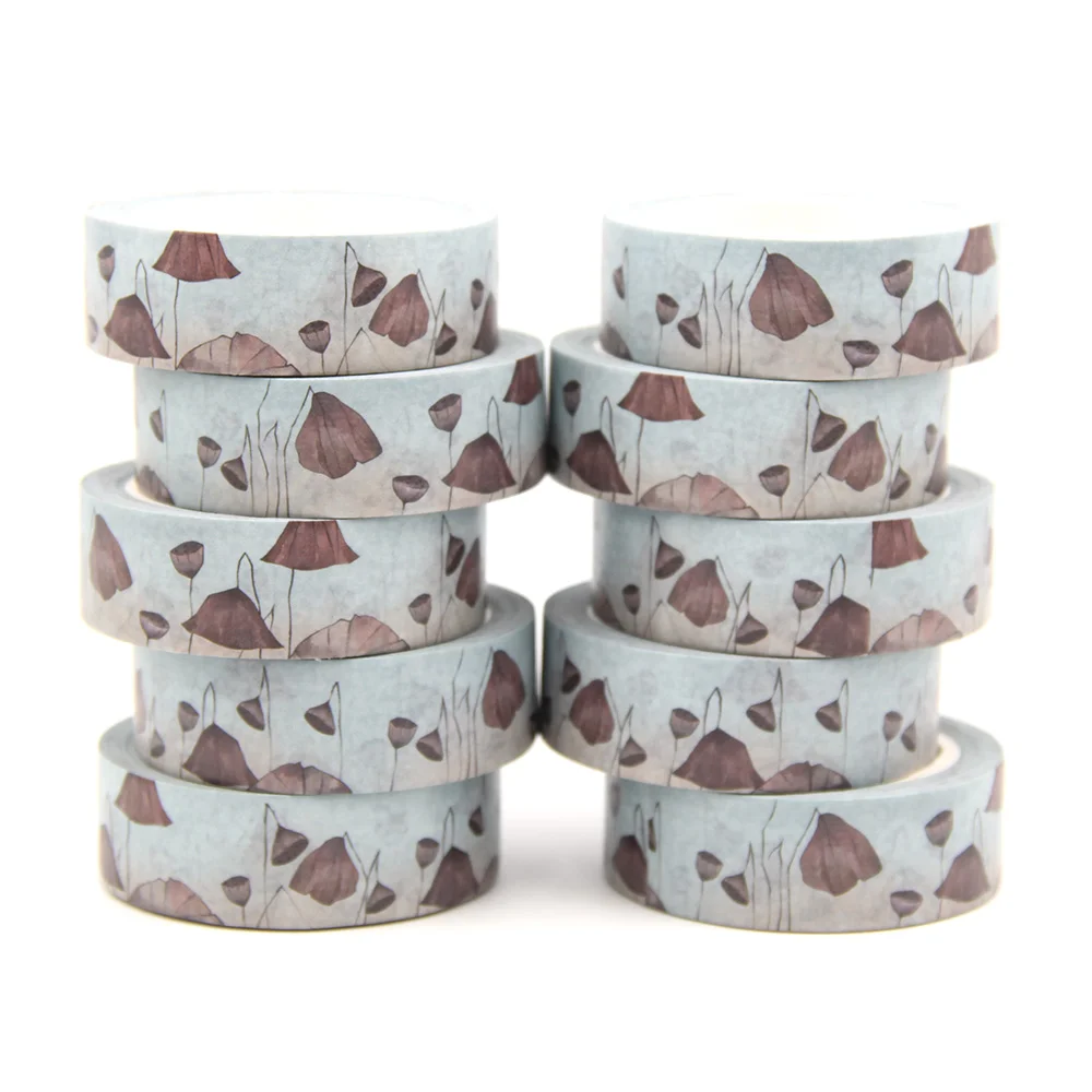 

10PCS/lot 15MM*10M Solar Term Winter Frost washi tape Masking Tapes Decorative Stickers DIY Stationery School Supply