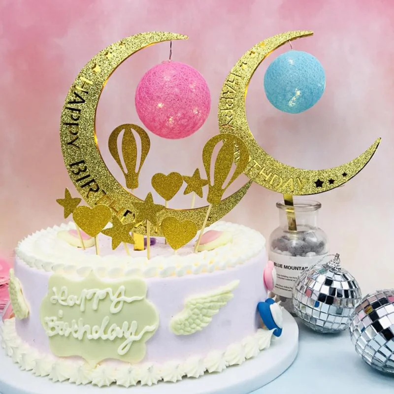 7Pcs Birthday Cake Decoration Space Shuttle Astronaut Aeronautical Model Exploration Rocket Scene Topper Ornaments | Дом и сад