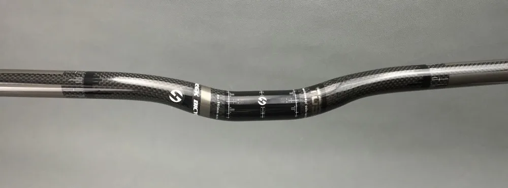 TOSEEK углеродное волокно горный велосипед шоссейный Manubrio mtb руль 25 4 мм 3K глянцевый
