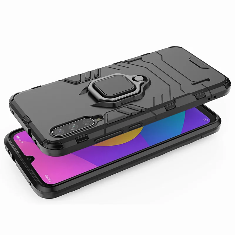 Xiaomi Mi 9 Lite A3 Lite Гибридный противоударный бронированный автомобильный чехол для телефона с кольцом-подставкой для Mi A3Lite 9 Lite CC9 CC9E чехол-Кобура