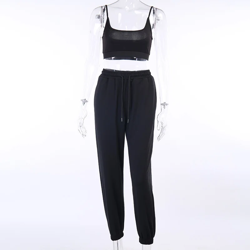 

Vetement Femme 2021 Crop Top Pants Sets Summer Outfits Fashion Ladies Sport Wear Tracksuit Women Two Piece Jogging Matching Set