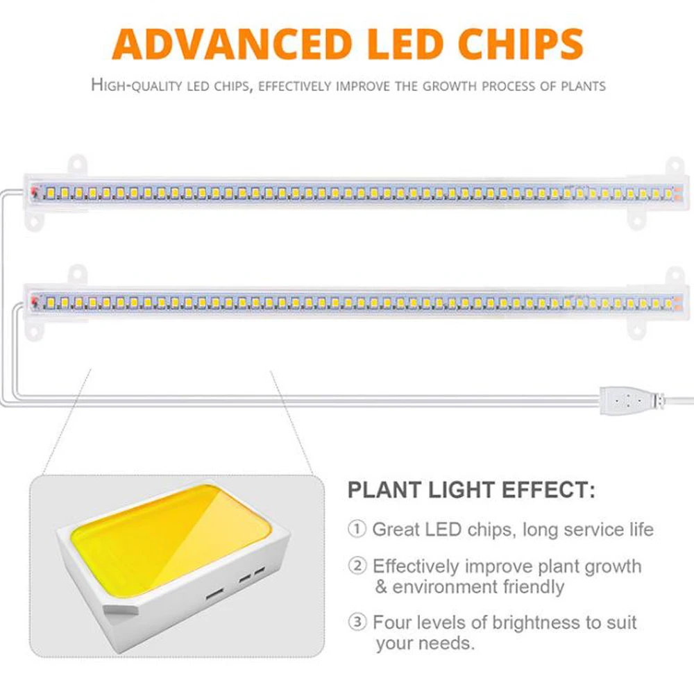 Светодиодные ленты для выращивания растений лампы полного спектра с таймером