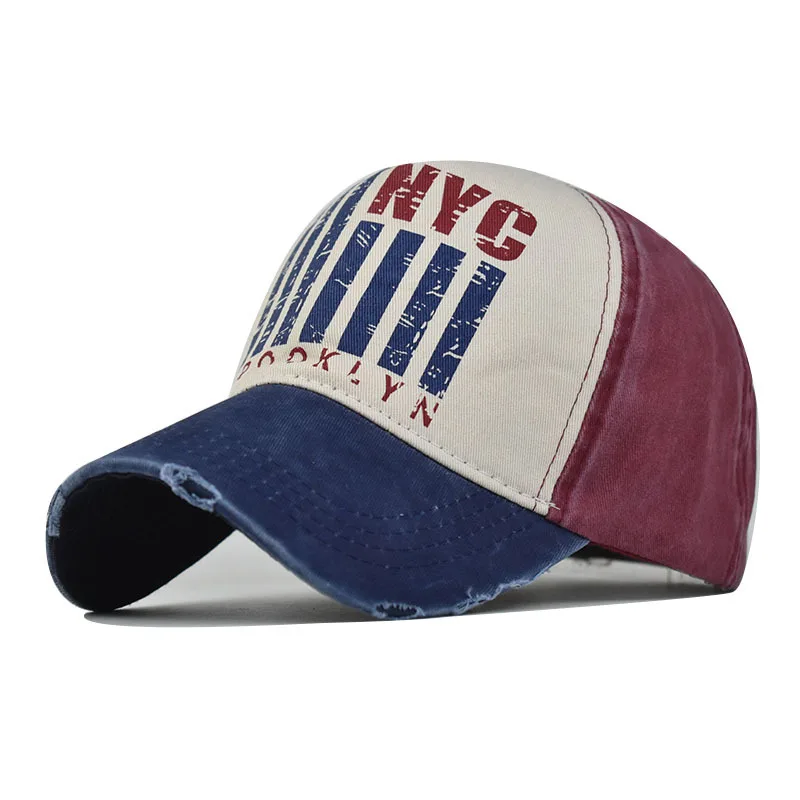 

Wholesale Spring Summer Unisex Baseball Caps For Men Letter Cap Retro Casual wash Cotton Casquette Streetwear Snapback Hat Bone