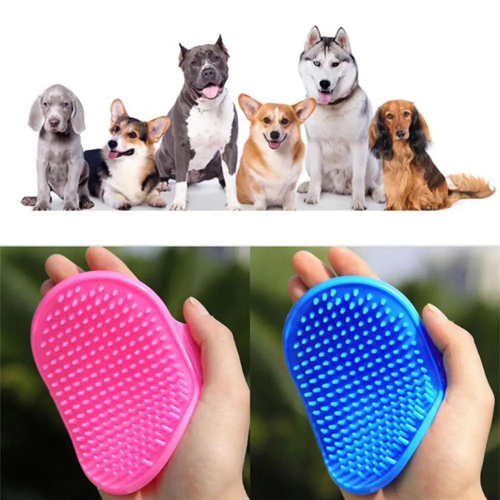 Щетка для ванной резиновая перчатка расческа волос мех уход массажные перчатки