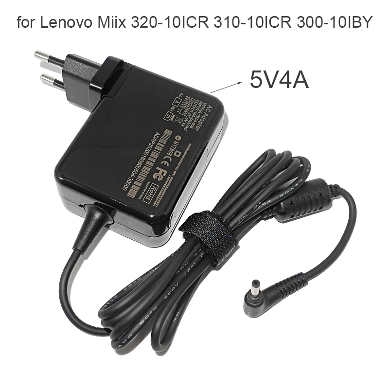 5V 4A Laptop AC Adapter Charger for Lenovo Miix 320-10ICR 310-10ICR 300-10IBY Ideapad 100S-80R2 100S-11IBY ADS-25SGP-06 05020E