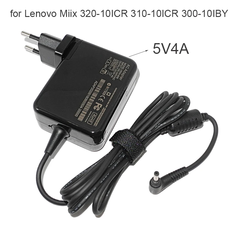 Carregador Adaptador ca para Laptop Lenovo Miix 32010icr 310-10icr 300-10iby Ideapad 100s80r2 100s-11iby Ads25sgp06 05020e 5v 4a