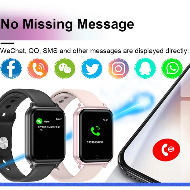 Q7 умные часы мужские женские кровяное давление водонепроницаемые фитнес