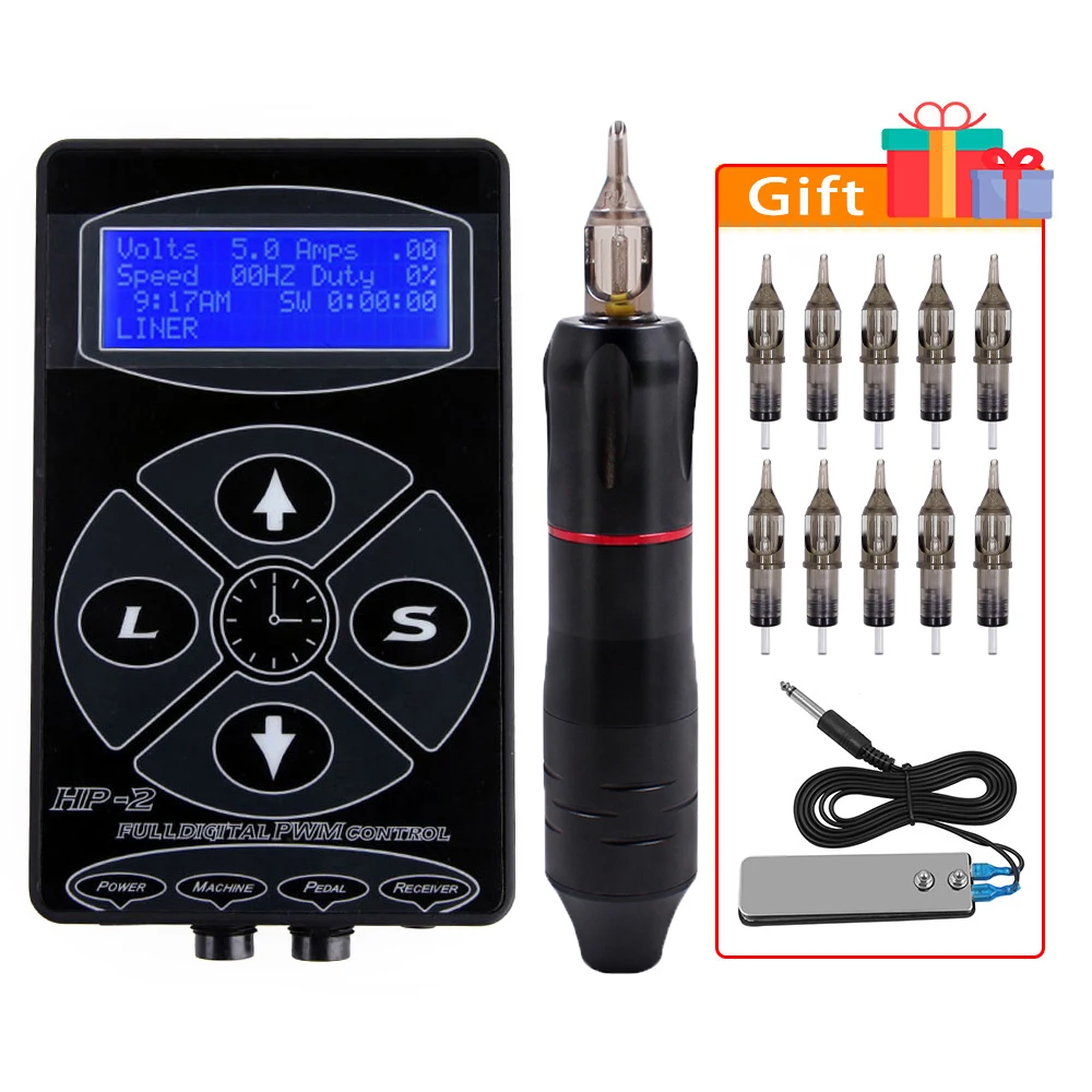

Tattoo Machine Kit Rotary Tattoo Machine with Digital Tattoo Power Supply PMU Machine for Tattoo Rotary Pen Tattoo Machine Kit