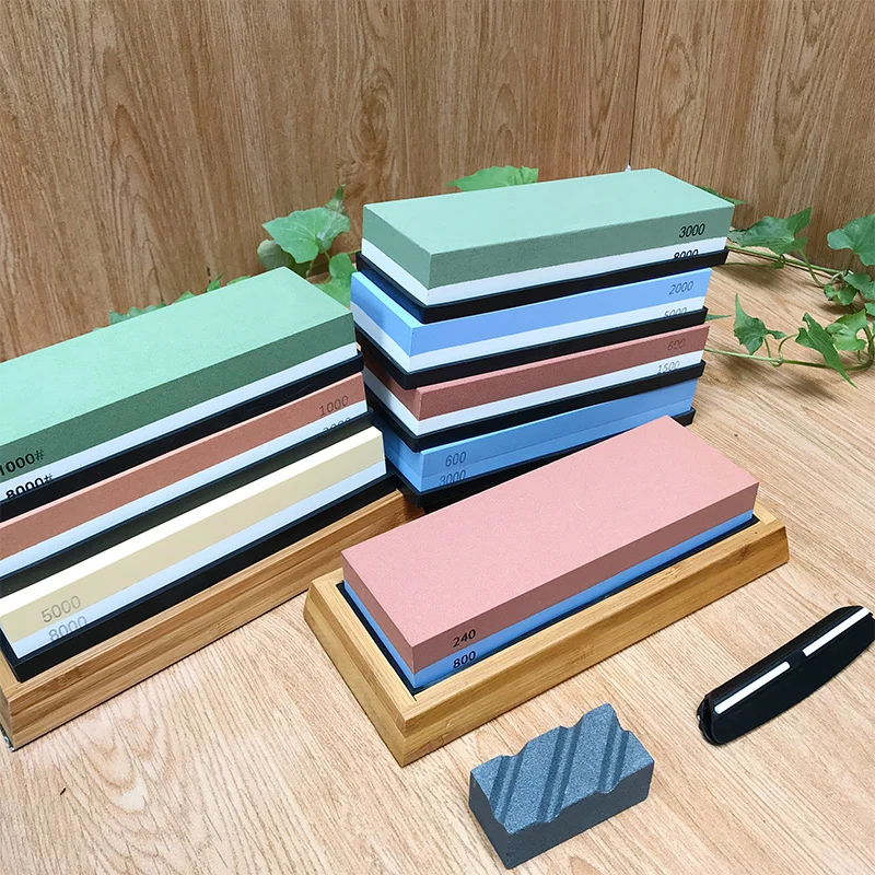 

Sharpening stone Double-side oil stone whetstone Oilstone With Base Sharpener daily sharpening coarsegeinding polishing