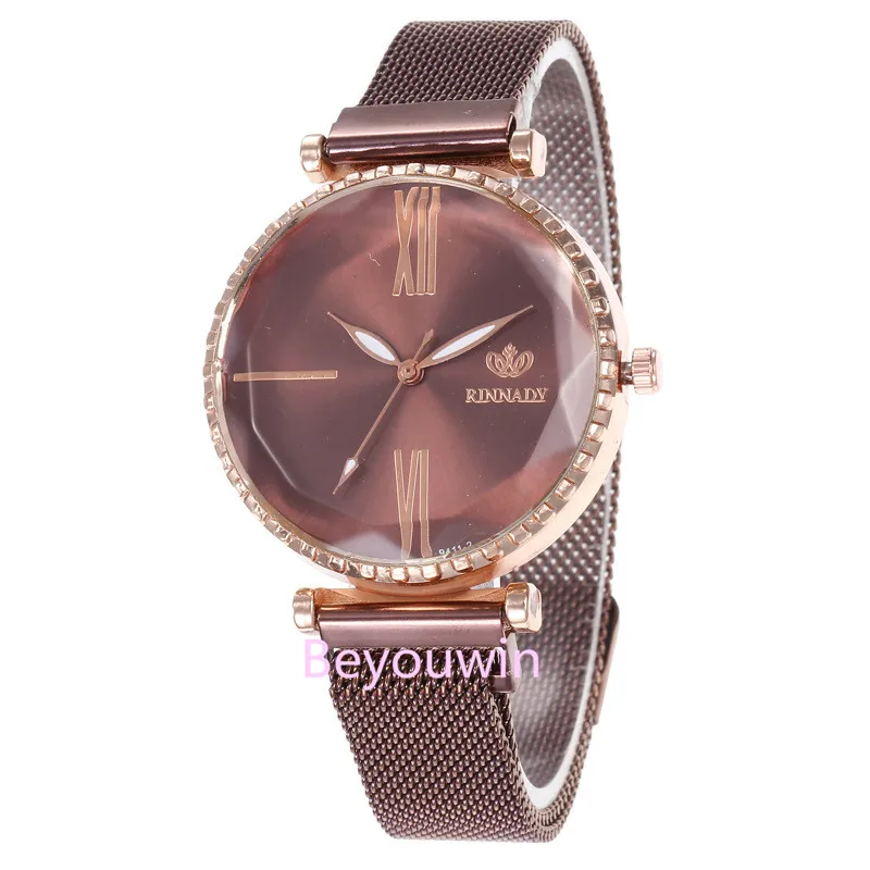 100 шт/лот Модные женские сетчатые часы обертывание повседневные кварцевые