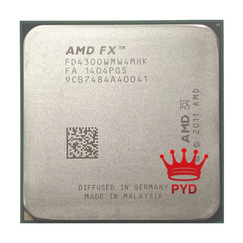 AMD FX Series FX4300 3 8 ГГц четырехъядерный процессор 4300 FD4300WMW4MHK 95 Вт сокет AM3 +|Процессоры| |