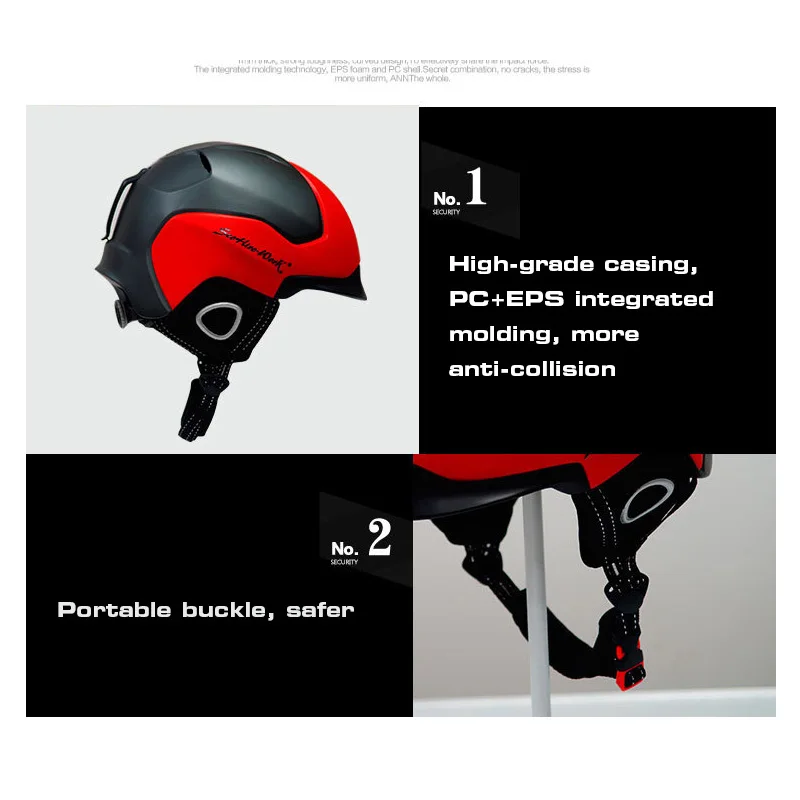 Зимний шлем для лыж и сноуборда мужчин женщин Сверхлегкий дышащий цельной формы