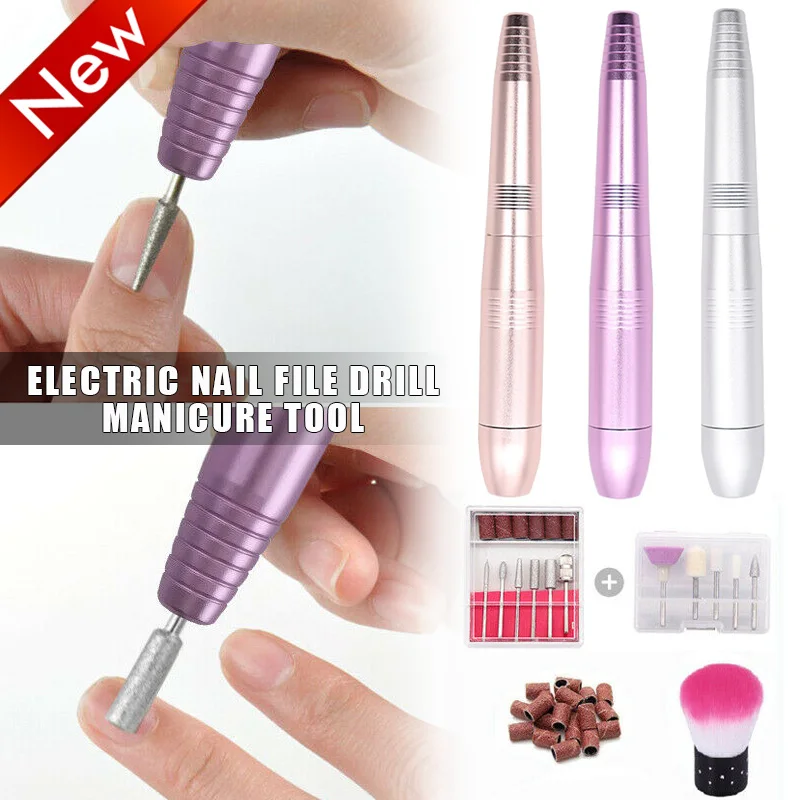 

Набор профессиональных электрических фрез для ногтей, шлифовальный станок, насадки для полировки ногтей, принадлежности для маникюра и пед...