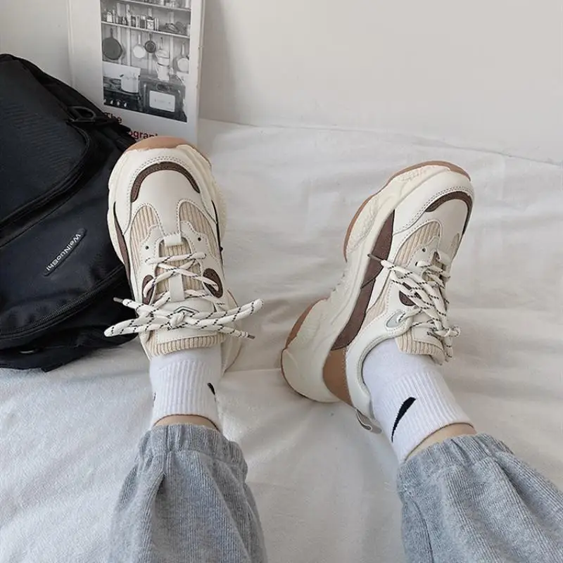 Sports Platform Sneakers Women's Shoes 2023 Fashion Casual Sneaker Girls Baskets Running Designer Shoes Ladies Tennis Female New