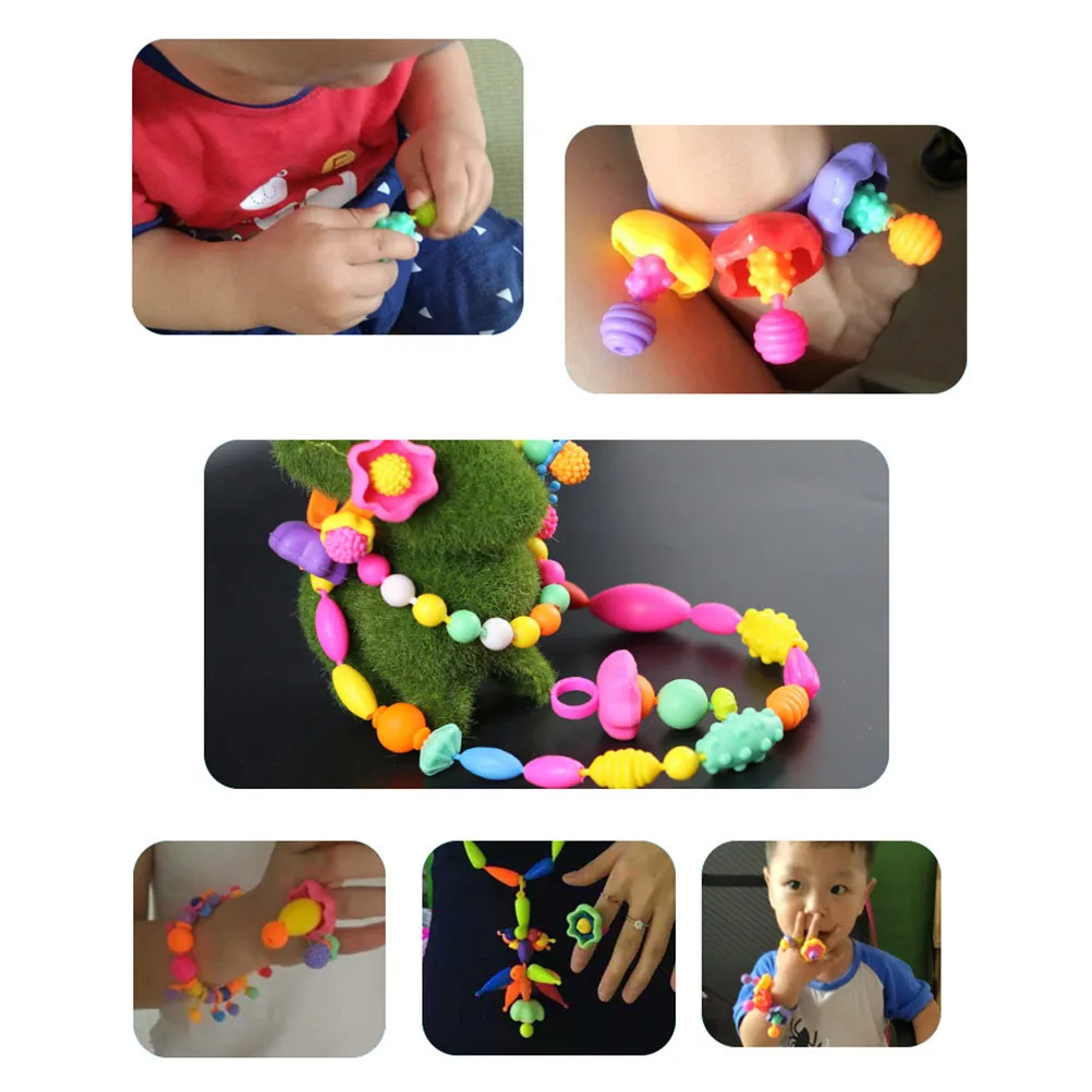 500 шт. ювелирных украшений Hand-Made игрушка комплект милый Давление бусина из бисера