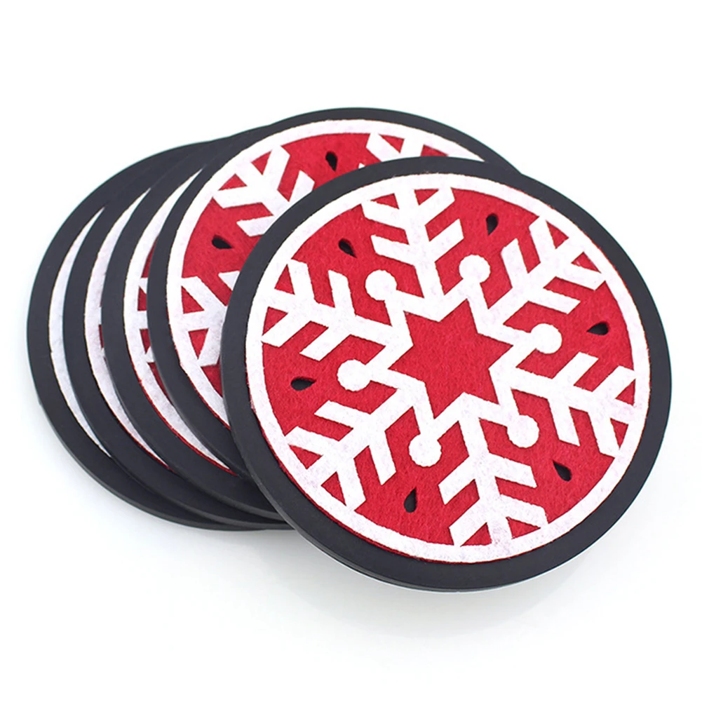 Рождественское украшение обеденный стол коврик Рождественская елка снежинка