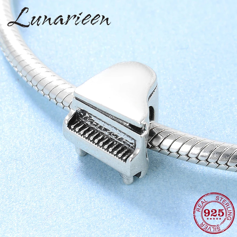 Love music Стерлинговое Серебро 925 пробы модные бусины для фортепиано подходят к