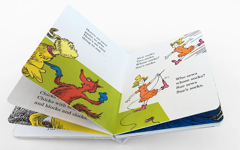 Английские настольные книги для детей Dr Seuss книга спутанников языка лисицы в