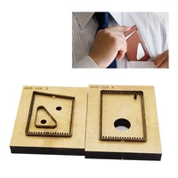 leather die cut mould diy leather card holder bag set hand punch tool knife mould wooden die leathercraft tool set 100x67mm
