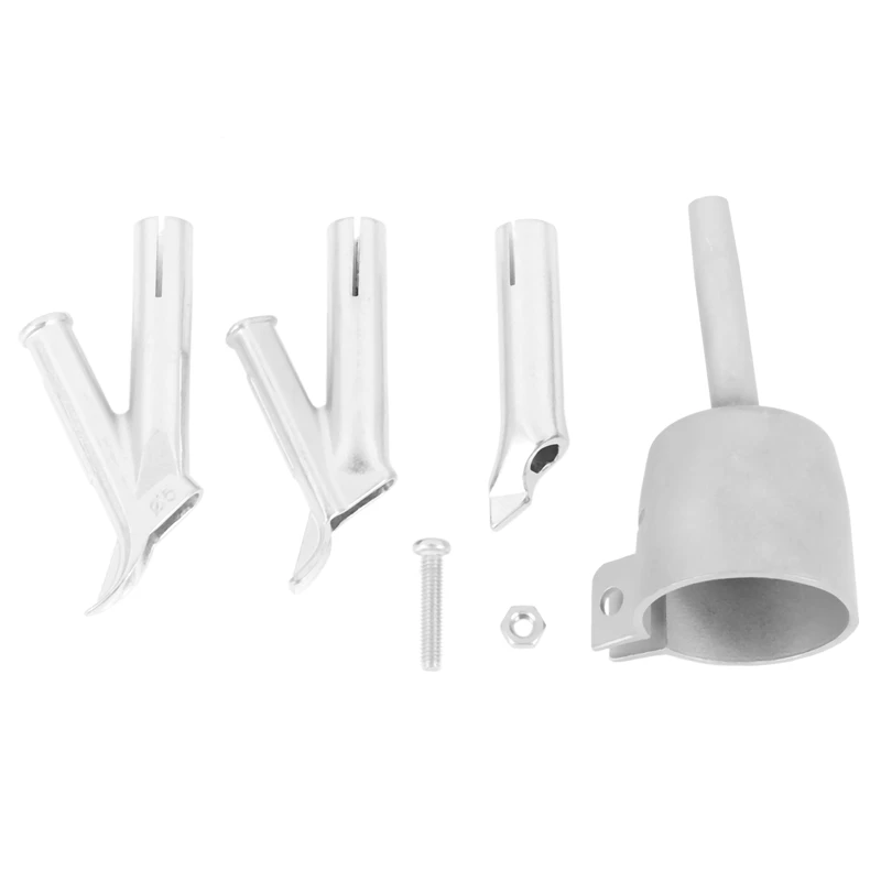 

4 Speed Welding Nozzles For Vinyl Pvc Plastic Hot Air Blower Triangle Speed Nozzle 5Mm Round Welding Head Alloy Y Type
