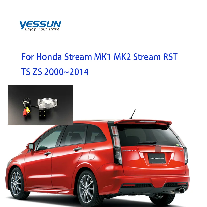 

Камера заднего вида Yessun для Honda Stream MK1 MK2 Stream RST TS ZS 2000 ~ 2014 CCD камера ночного вида/камера заднего вида