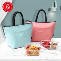 waterproof lunch bag portable zipper thermal oxford lunch bags for women convenient lunch box tote food bags fresh cooler