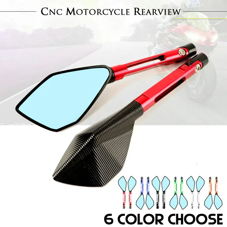 10mm 8mm Motorcycle Mirror Moto Accessoire Bar End Rear View Side Motorbike Mirrors For YAMAHA YZF R1 R1M R6 FZ6R FAZER 99-19 | Автомобили