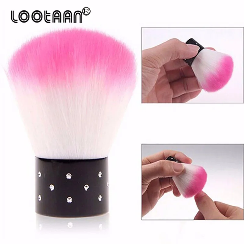 Lootaan 1 шт. мягкая щеточка для чистки ногтей кисть маникюрные инструменты