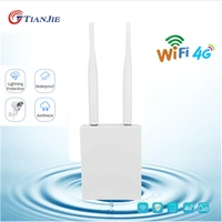 tianjie high speed outdoor 4g lte wireless ap waterproof unlock sim card wifi router hotspot cpe lanwan rj45 port modem dongle