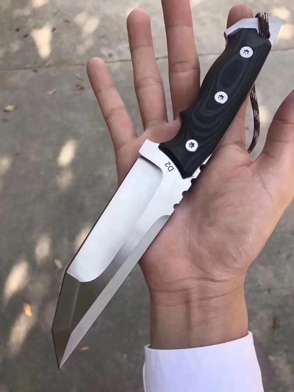 D2 лезвие G10 рукоятка высокое качество прямой нож для повседневного использования