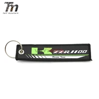 for kawasaki zzr1100 badge keyring motorcycle embroidery key holder chain collection keychain