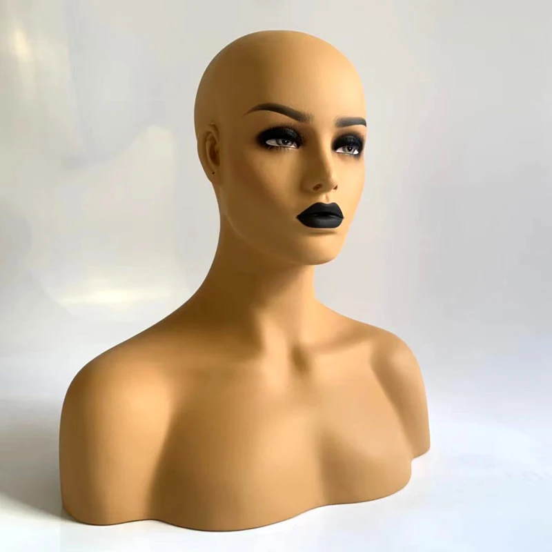 США Высокое качество реалистичный манекен женщина голова витрина из