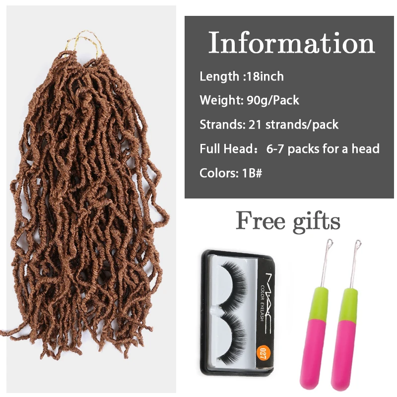 Bobbi Boss Nu Locs вязаные крючком волосы богиня Faux Curly коса Омбре вязание мягкий