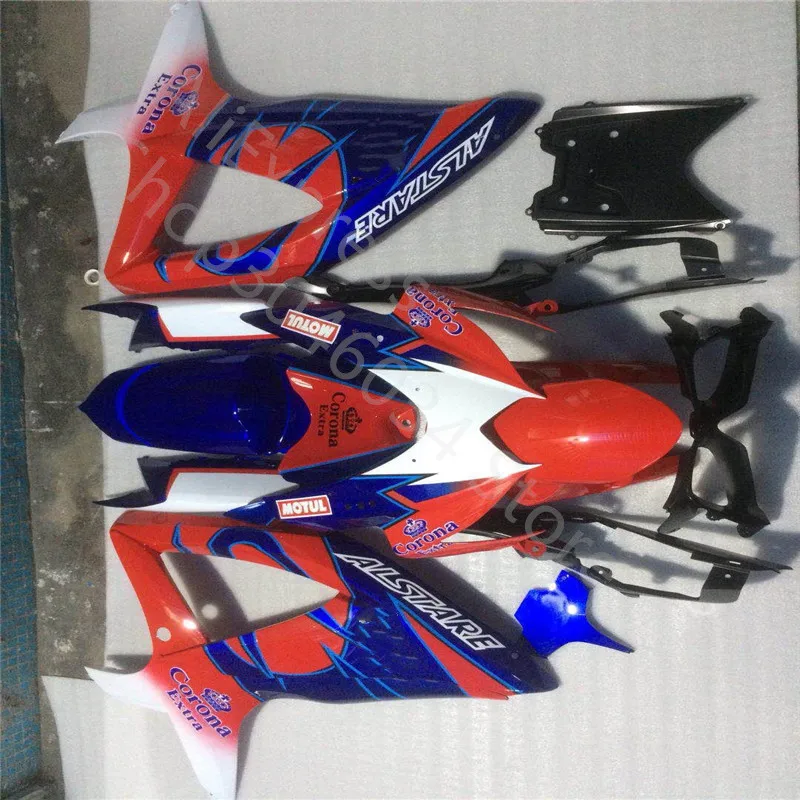 Комплект обтекателей для мотоциклов suzuki injection gsxr 600 750 08-10 красные синие черные