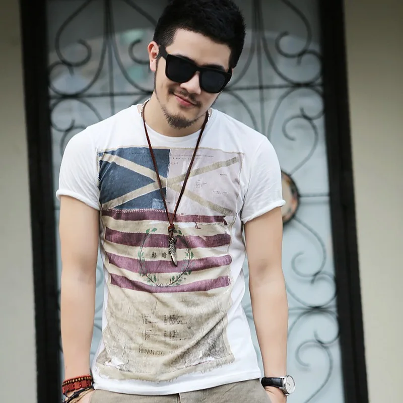 Брендовая новая одежда мужская классическая Футболка с принтом для отдыха