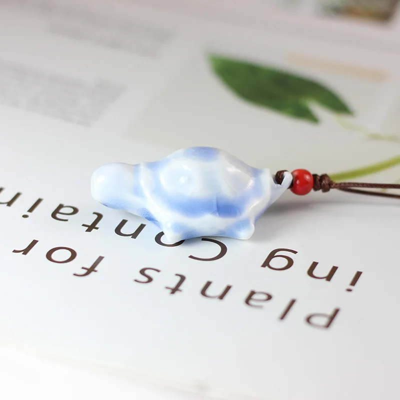 Ретро свисток керамический Neckalces креативные женские Черепаха ожерелье с