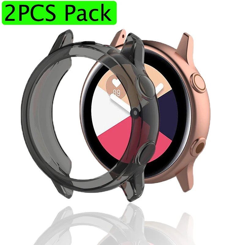 2pcs pack FOR Galaxy watch active case TPU soft cover protector for samsung galaxy sports outdoor Accessories | Электроника