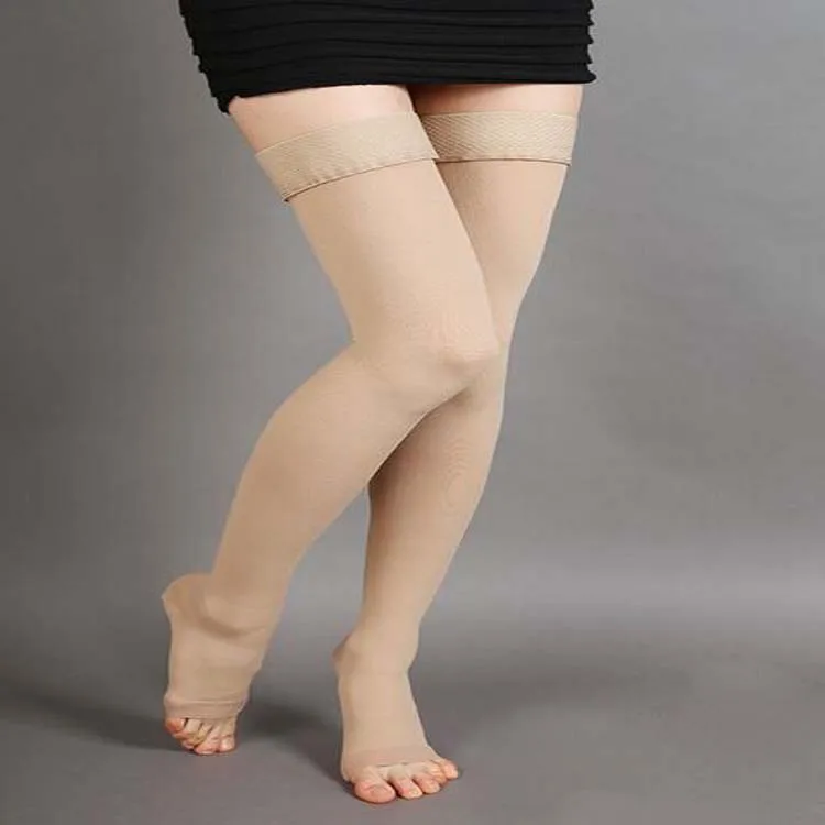 Женские двухступенчатые медицинские эластичные чулки противоскользящие от
